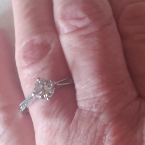 #2 GORGEOUS 925 S/S Square Triple A CZ Engagement Style Ring 😲 - Picture 10 of 15